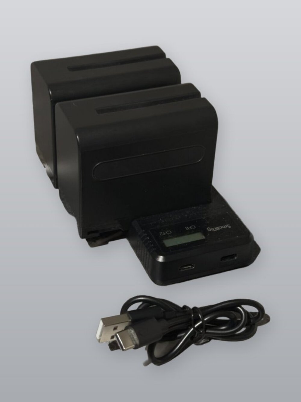 SmallRig NP-F970 Battery Charger Kit 3823 Dual Charger + 2 Batteries Sony NP-F